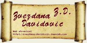 Zvezdana Davidović vizit kartica